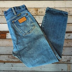 Vtg Wrangler denim men's full fit cotton jeans #13MWZ W34 L30